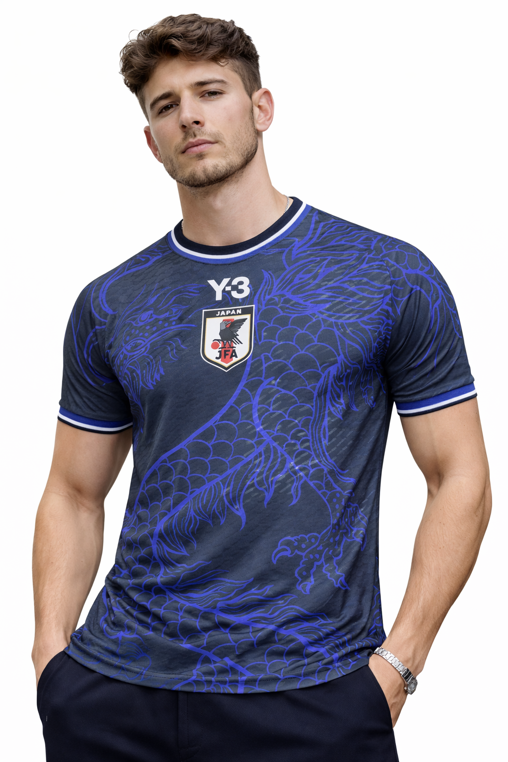 Maillot Dragon Japonais Bleu - Y-3