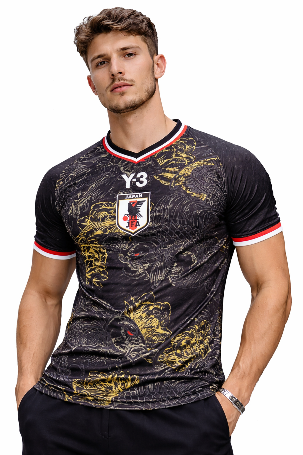 Maillot Japon Noir – Dragon & Carpe Koi Y-3