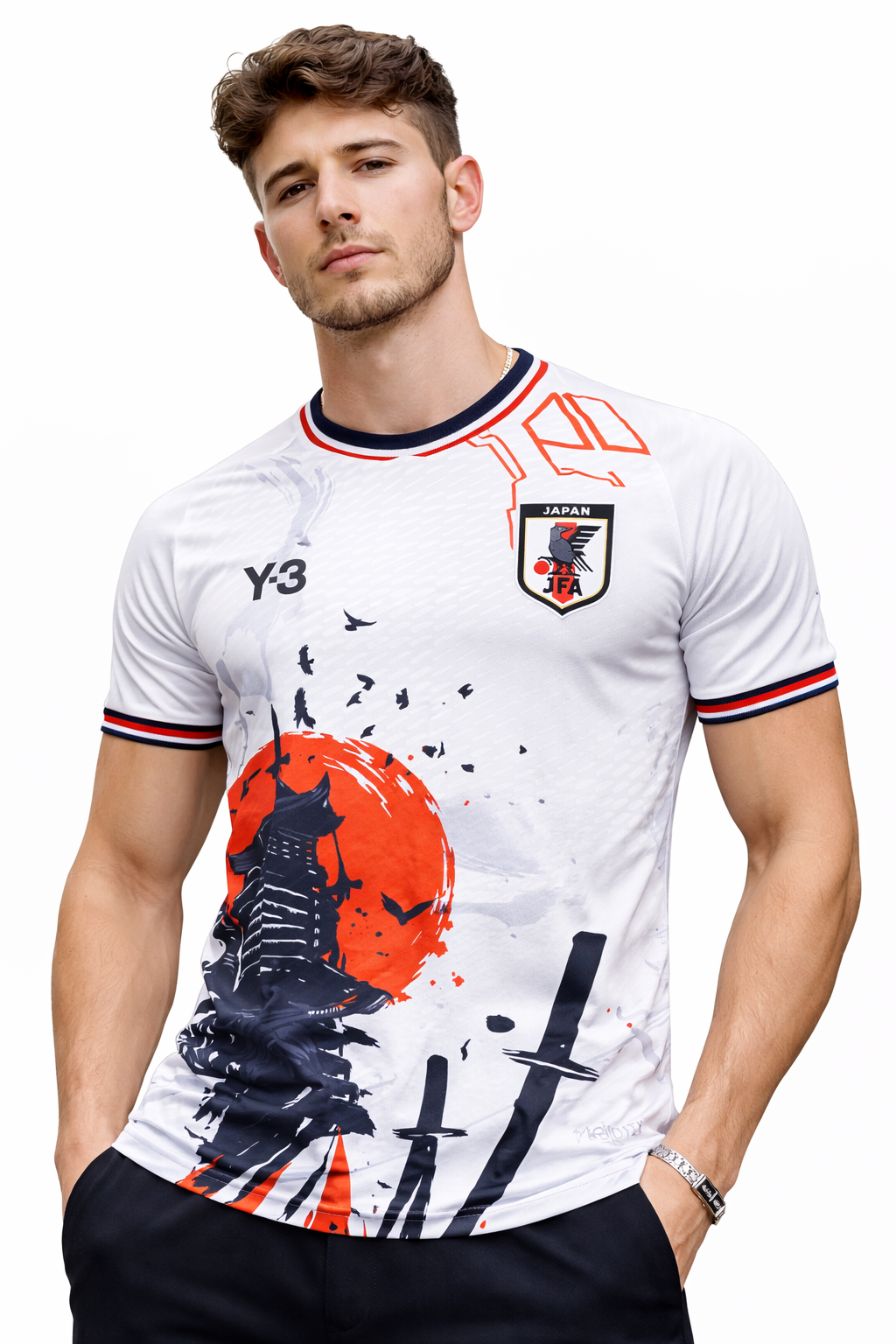 Maillot Japon Samouraï Blanc – Style Bushido Y-3