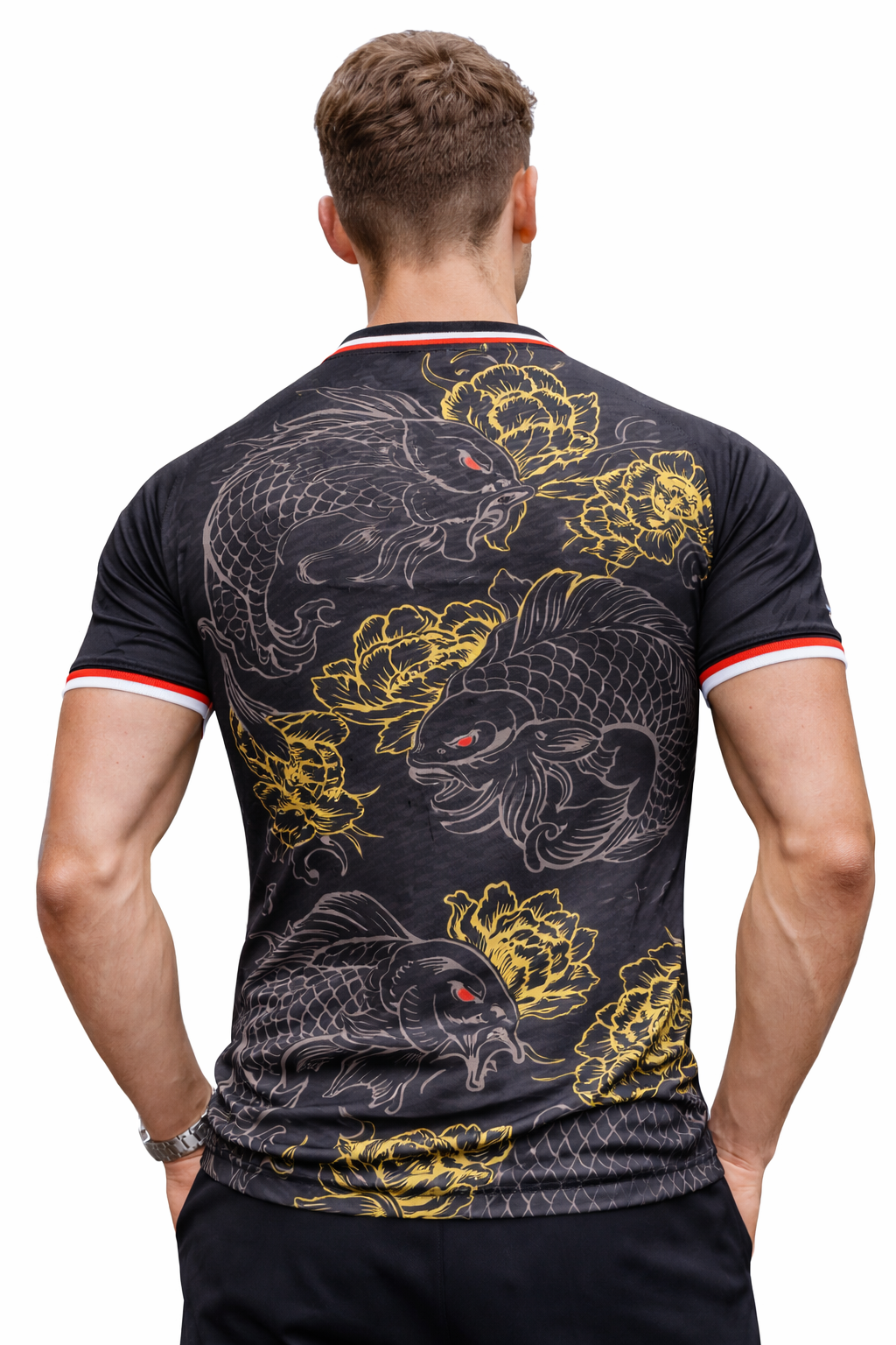 Maillot Japon Noir – Dragon & Carpe Koi Y-3